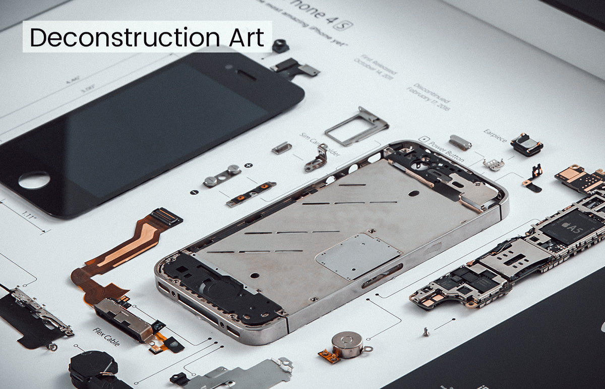 iphone Disassembled Blueprint Framed