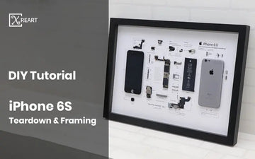 How to tear down an old iPhone6S and turn it into a framed artwork